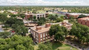 An aerial view of Hardin-Simmons University.